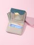 Leaf Decor Flap Small Wallet