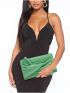 Twist Detail Ruched Square Bag
