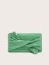 Twist Detail Ruched Square Bag