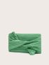 Twist Detail Ruched Square Bag