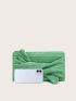 Twist Detail Ruched Square Bag