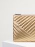 Metallic Quilted Knot Detail Square Bag