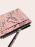 Snakeskin Embossed Card Holder