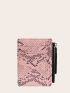 Snakeskin Embossed Card Holder