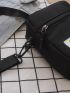 Mini Letter Patch Crossbody Bag
