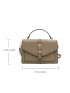 Minimalist Snap Button Square Bag