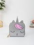 Cartoon Unicorn Graphic Glitter Detail Coin Case