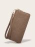Minimalist Long Wallet With Wristlet