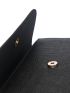 Minimalist Snap Button Square Bag