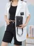 Zipper Around Flap Phone Wallet