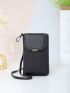 Zipper Around Flap Phone Wallet