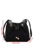 Mini Minimalist Suede Drawstring Bucket Bag