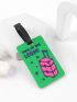 Letter Graphic Luggage Tag