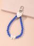 Bow Decor Beaded & Heart Bag Charm
