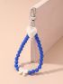 Bow Decor Beaded & Heart Bag Charm