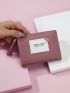 Dragonfly & Letter Patch Decor Small Wallet
