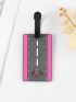 Airplane Pattern Luggage Tag
