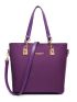 6pcs Letter Decor Shoulder Tote Bag Set