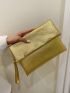 Metallic Metal Decor Square Bag