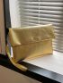 Metallic Metal Decor Square Bag