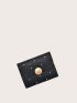 Geometric Embossed Studded Decor Card Holder