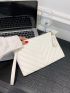 Tassel Decor Chevron Square Bag