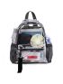 Clear Mesh Panel Functional Backpack