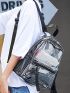 Clear Mesh Panel Functional Backpack