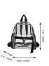 Clear Mesh Panel Functional Backpack