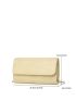 Snap Button Flap Chain Square Bag