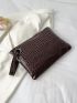 Crocodile Embossed Square Bag