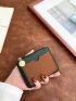 Two Tone Zipper Card Holder