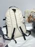 Letter Graphic Functional Backpack