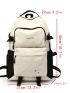 Letter Graphic Functional Backpack