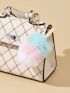 Fuzzy Ice Cream Decor Bag Charm