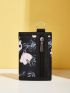 Butterfly & Floral Print Small Wallet