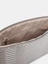 Metallic Chevron Zipper Square Bag
