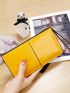Solid Color Long Wallet, Evening Handbag For Phone, Women's Zipper Purse With Multi Card Slots