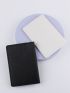 2pcs Couple Metallic Crown & Letter Graphic Passport Case