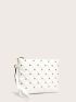 Studded Decor Clutch Bag