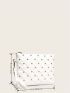 Studded Decor Clutch Bag