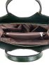 3pcs Crocodile Embossed Top Handle Bag Set With Bag Charm