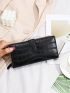 Crocodile Embossed Long Wallet