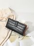 Crocodile Embossed Long Wallet