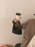 Mini Twist Lock Top Handle Bucket Bag