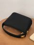 Mini Twist Lock Top Handle Bucket Bag