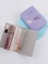 2pcs Metallic Slogan Graphic Passport Case