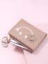 Floral Print Heart Charm Small Wallet