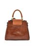 4pcs Crocodile Embossed Tote Bag Set With Bag Charm