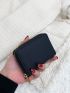 Litchi Embossed Zip Around Card Holder
